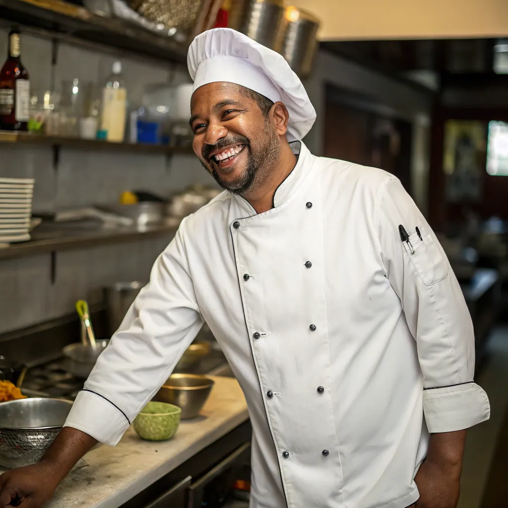 A smiling chef