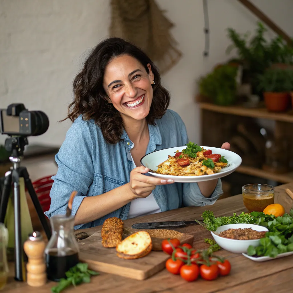 A content food blogger
